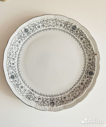 Блюдо сервировочное, китайский фарфор, винтаж