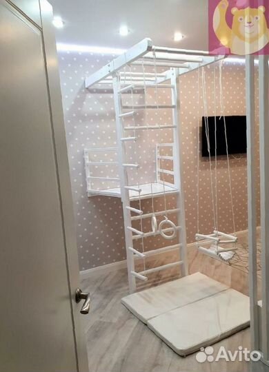 Шведская стенка с балконом и аксессуарами