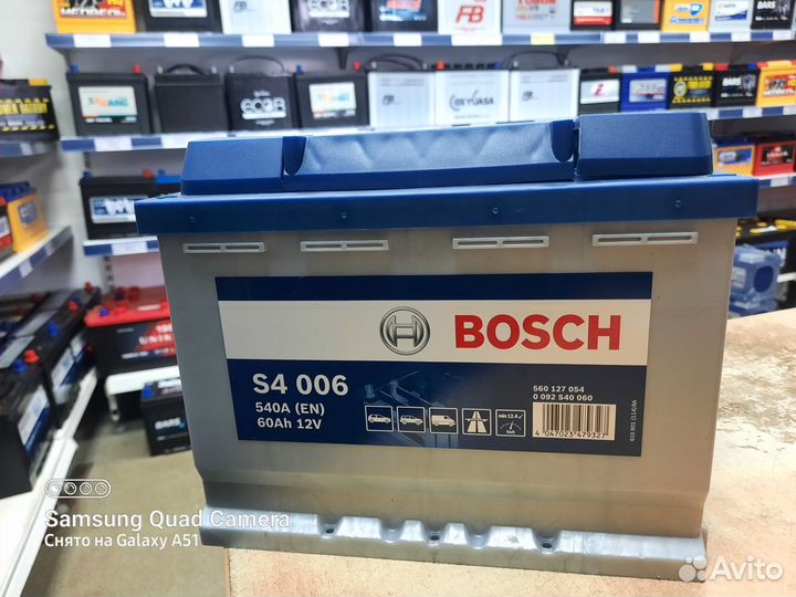 Акб 60Ач Bosch S4 006