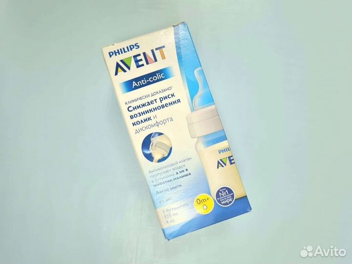 Бутылочка avent новая anti colic 125 мл