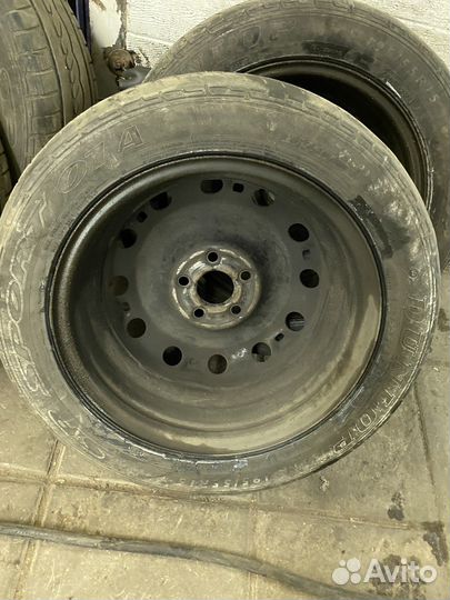 Dunlop 195 55 r15 на дисках ковка в сборе