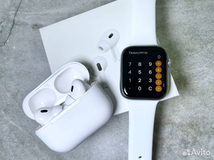 Комплект AirPods Pro 2 + Apple Watch 8