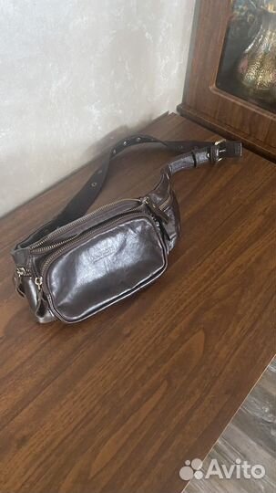 Барсетка кожаная мужская
