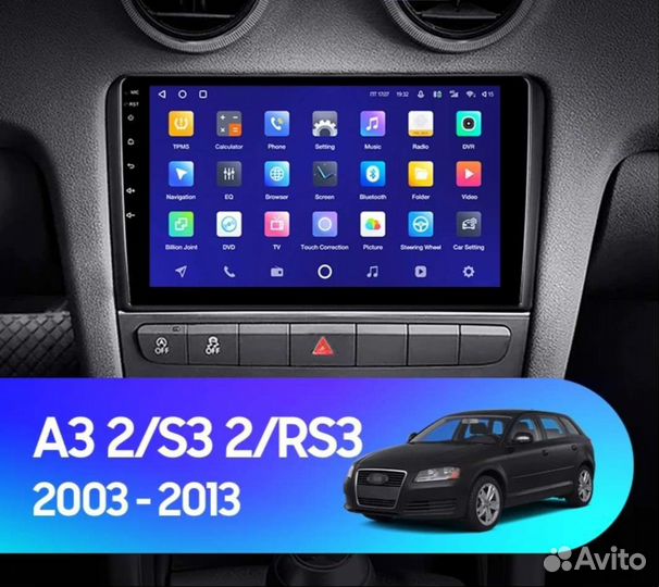 Магнитола на Audi A3 2/s3 2/RS3 2003-2013