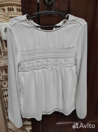 Блузка шелковая для девочки (почти новая)