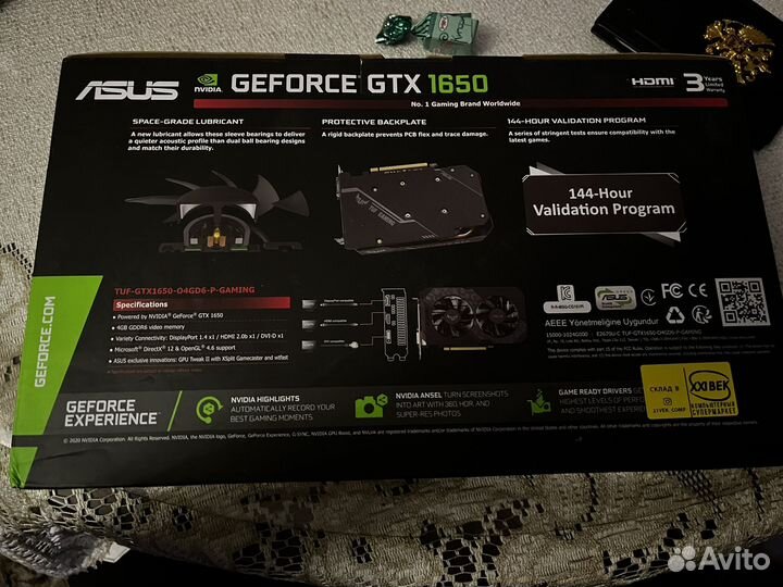 Видеокарта gtx 1650 4gb