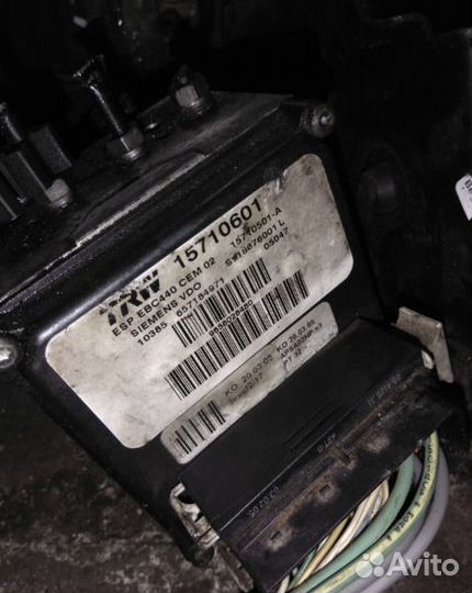 Peugeot 407 2.0 HDI TRW 15710601 блок ABS