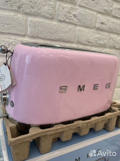 Тостер Smeg TSF02pkeu, розовый