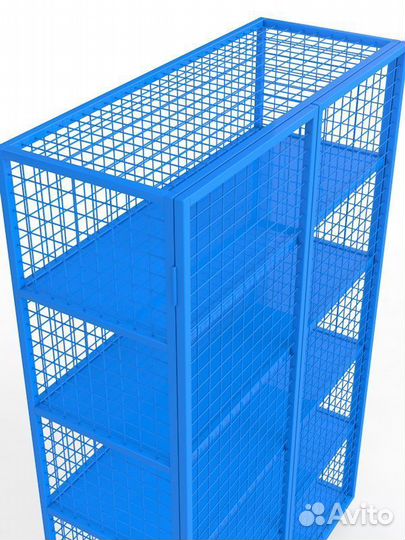 Стеллаж для спортивного инвентаря закрытого типа Pioner A13609