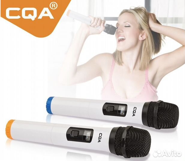 2 Беспроводных микрофона + приемник UHF