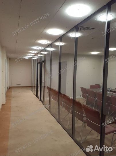 Офисные стеклянные прегородки