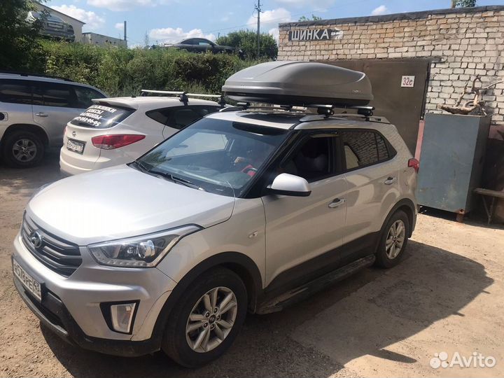 Бокс на крышу Bonus 425л на Хендай Крета