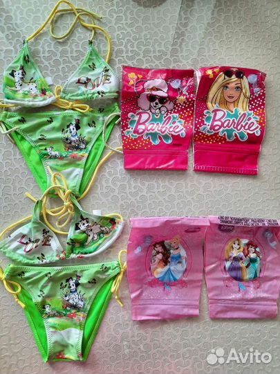 Купальники 104/110 и нарукавники