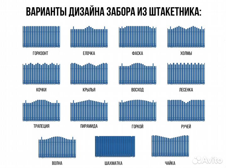 Металлоштакетник для палисадника