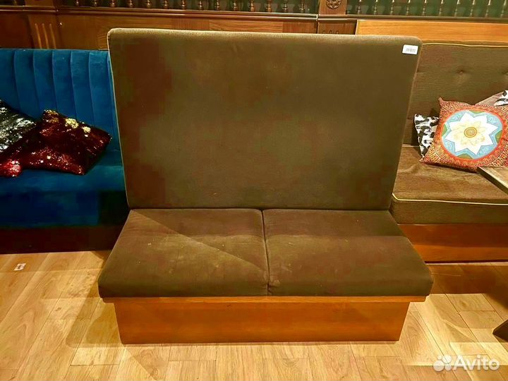 Диван серый без подлокотников