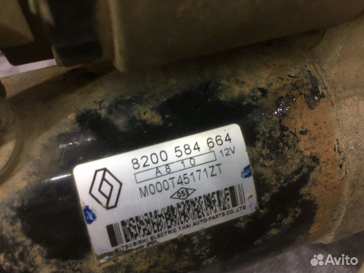 Стартер Логан Сандеро Симбол Дастер 1.4 V8 1.6