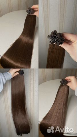 Волосы для наращивания 200 капсул 85 см