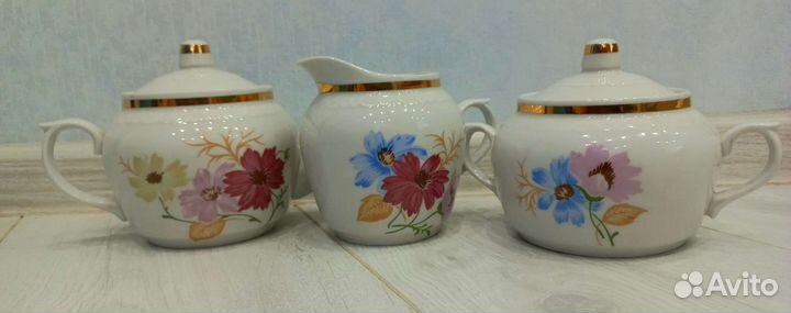 Чайный сервиз Краснодар СССР и чайные пары
