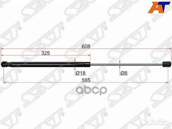 Амортизатор капота Porsche Cayenne 02-10