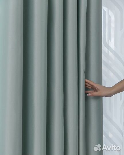 Шторы Адора топаз новые на окна пошив