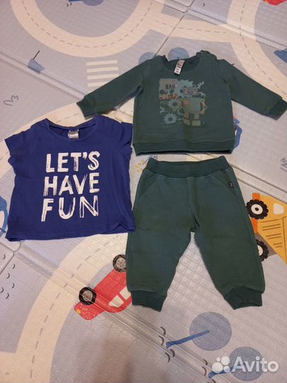 Пакет вещей на мальчика 68 р бренды