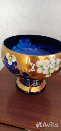 Богемия. ваза. фруктовница