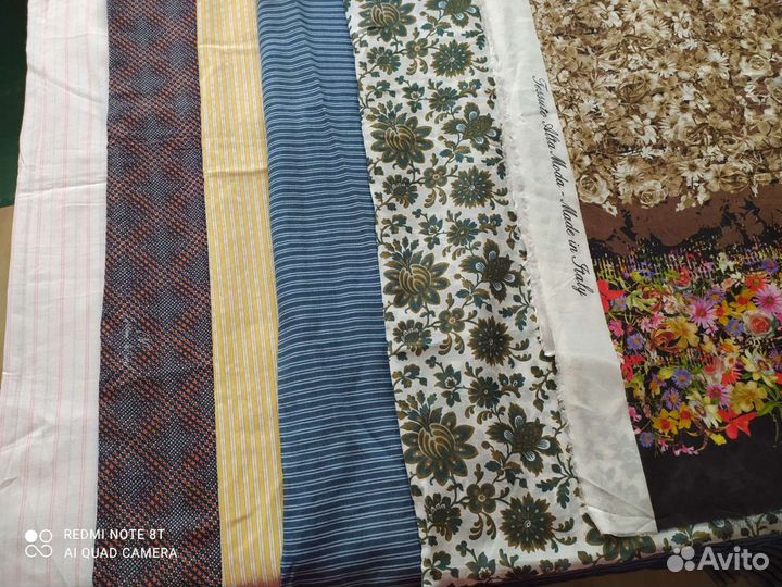 Отрезы ткани. Батисты, поплин