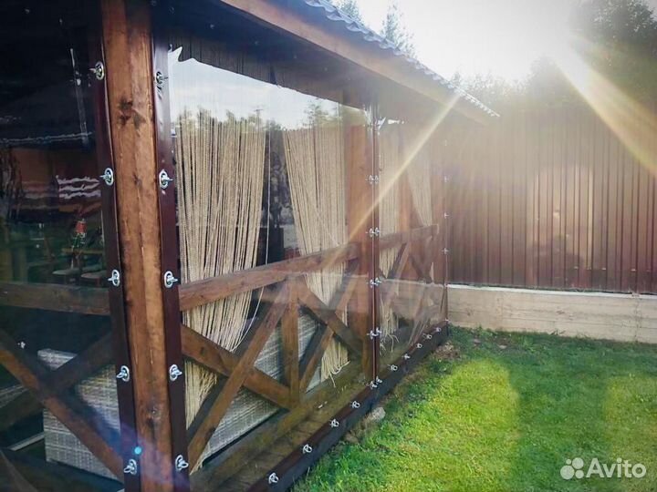 Мягкие окна (шторы) для террас, беседок, веранд