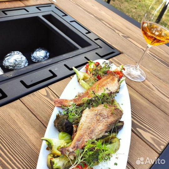 Для шашлыка стол квадратный для 4 человек