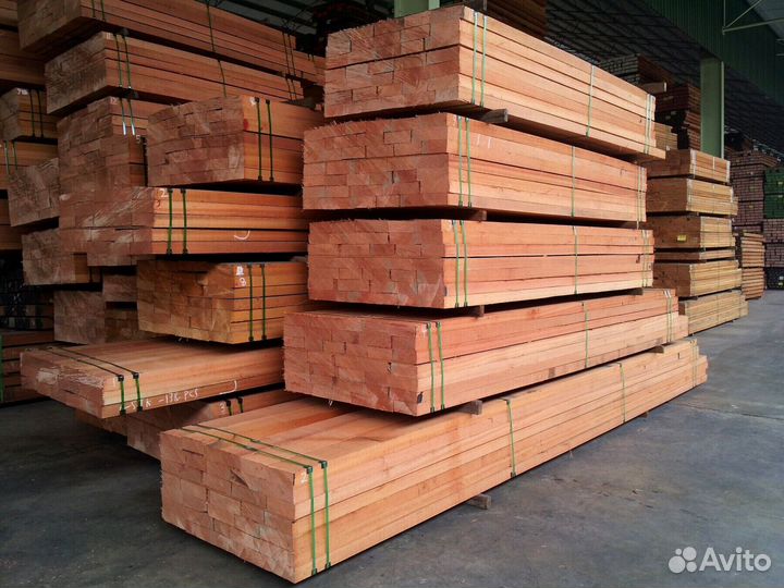 Доска обрезная, брус 100х200х6000