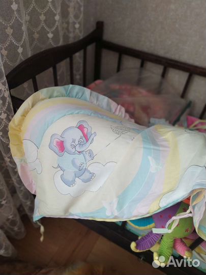 Детская кроватка деревянная