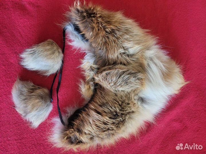 Меховые шапки лиса и песец