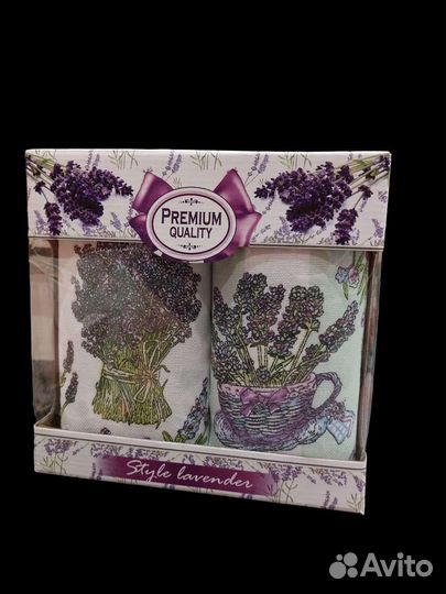 Льняные полотенца, подарочный набор 35*60 см