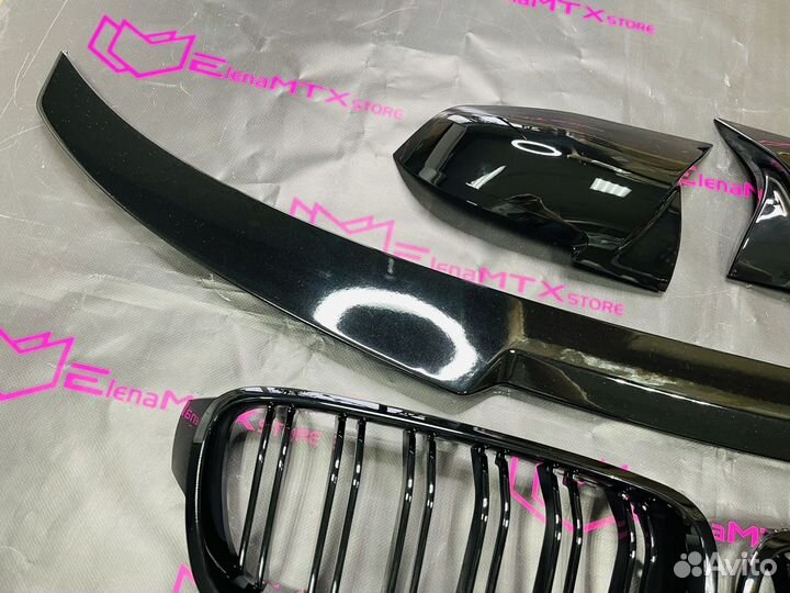 Накладки зеркал решетки радиатора спойлер BMW F30