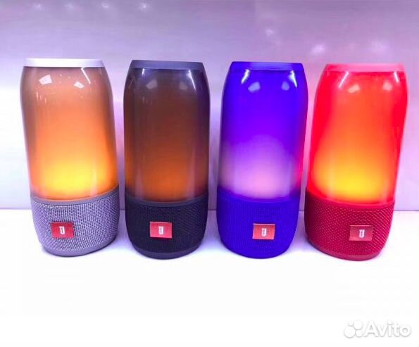 Беспроводная колонка с подсветкой Pulse3 1+1 синяя