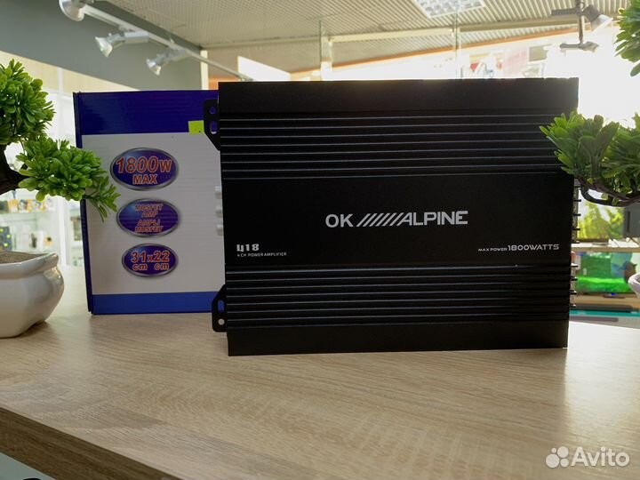 Усилитель звука Alpine 1800W (новая,гарантия)