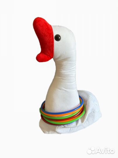 Шапка-гусь с кольцами/реквизит для аниматоров
