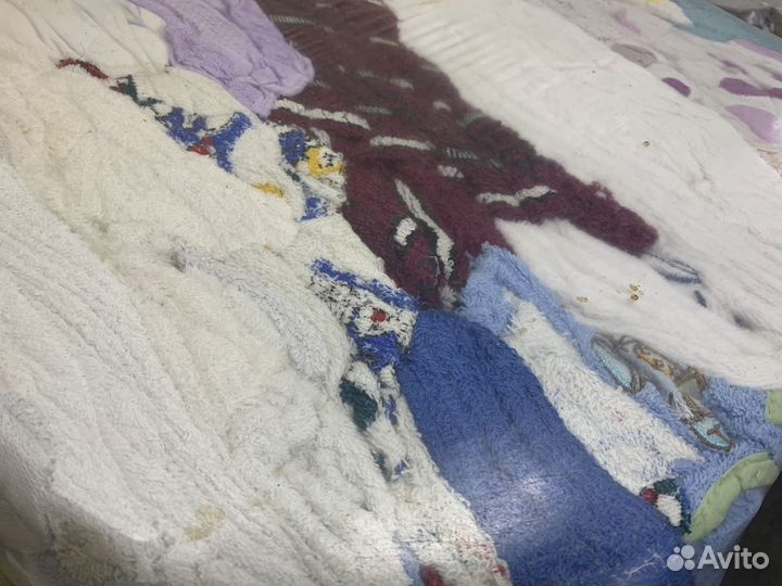 Ветошь обтирочная (фланель, махра, простыни)