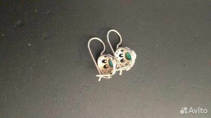 Серьги с бирюзой
