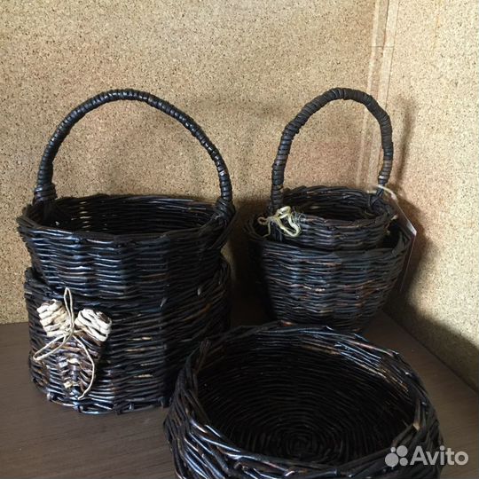 Кашпо плетеное handmade