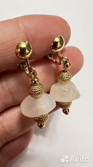 Винтажные серьги клипсы avon США