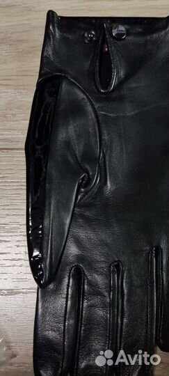 Кожаные женские перчатки