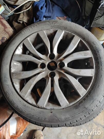 Datsun литые диски с шинами Pirelli R15 3 шт