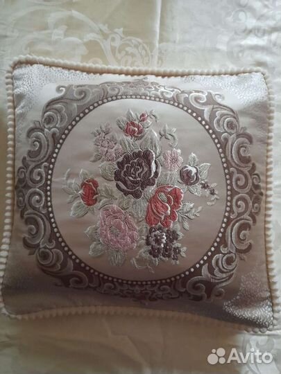 Новая декоративная наволочка, натуральный шёлк