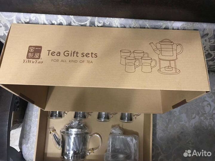 Набор чайный.Хрусталь