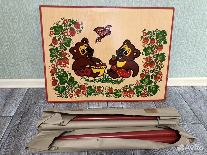 Комплект мебели стол стул для детей хохлома