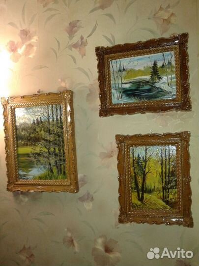 Картины худ.Карпова. Картина Рожь. Снегири