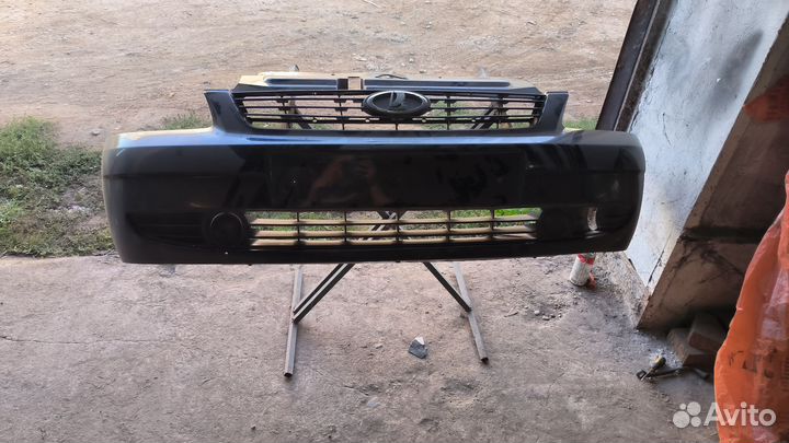 Передний бампер на priora 1 космос