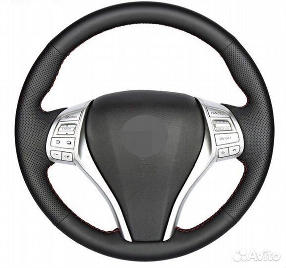 Кожаная обшивка руля Nissan