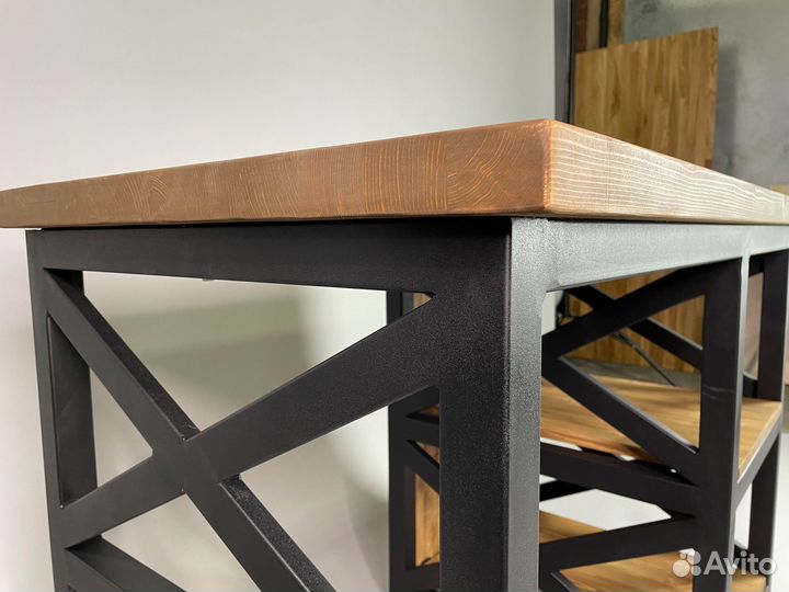 Стол компьютерный в стиле Лофт